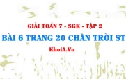 Bài 6 trang 20 Toán 7 Chân trời sáng tạo Tập 2